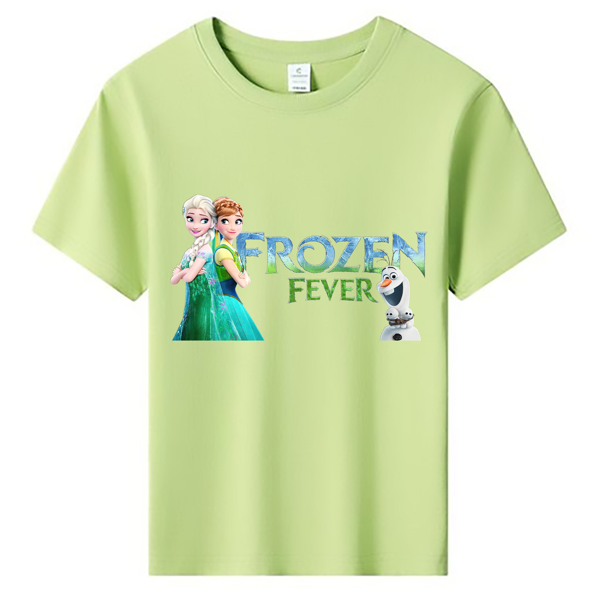 （画像用） アナと雪の女王 アンナ エルサ Frozen Anna Elsa 綿100％キッズTシャツ（フロントプリント）